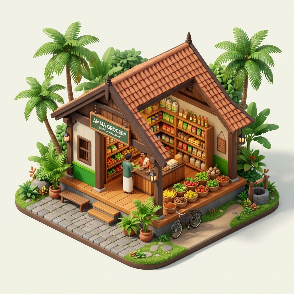 3D Village Shop